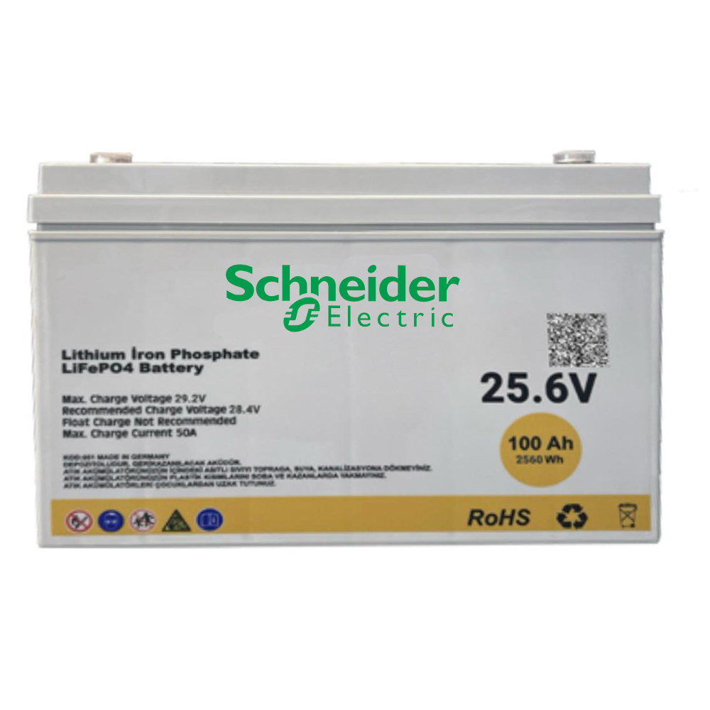 Schneider 25.6V 100 Ah Lithium Battery